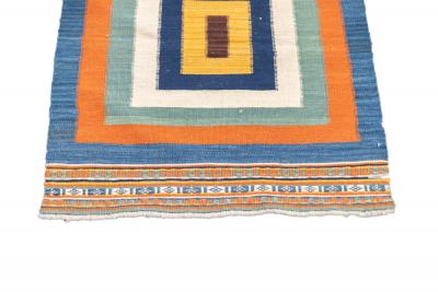 Antique Turkish Flat Weave Kilim Rug 24 x 211