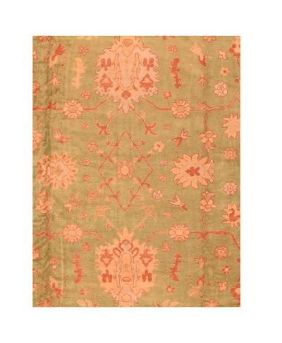 Antique Turkish Oushak 13 7 x 17 2 