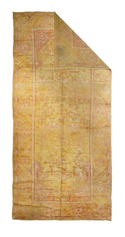 Antique Turkish Oushak Rug 72 x 1410 