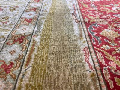 Antique Turkish Silk Rug 4 4 x 6 6 