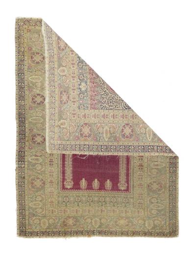 Antique Turkish Sivas Rug 4 3 x 5 8 