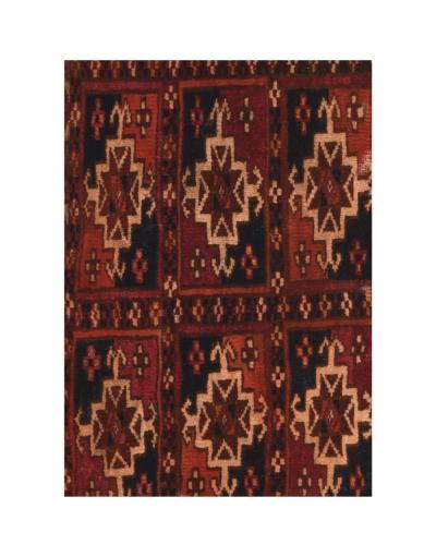Antique Turkmen Rug 14 x 28