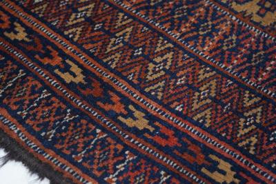 Antique Turkmen Rug 30 x 59