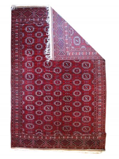 Antique Turkmen Rug 8 8 x 16 8 