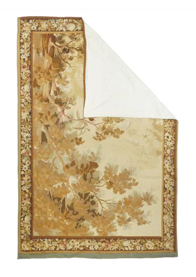 Antique Verdure Tapestry 5 8 x 8 5 