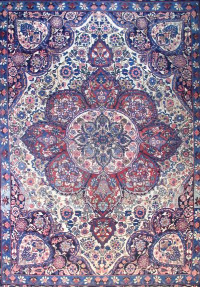 Antique Yazd Rug 96 x 1210