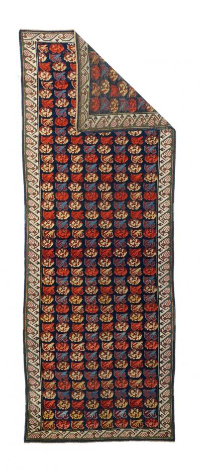 Antique Zehour Rug 3 7 x 9 11 