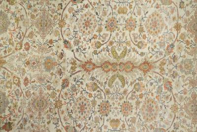 Antique Ziegler Mahal Rug 9 9 x 17 9 