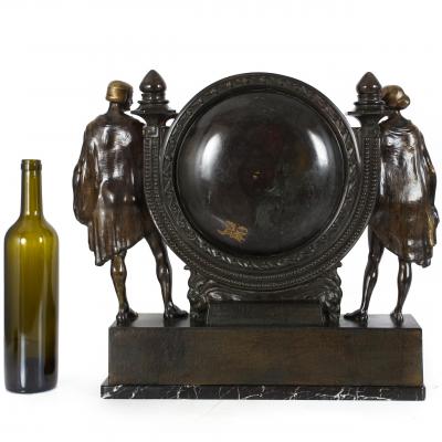 Art Deco Figural Mantel Clock Anton Grath