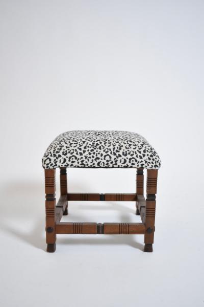 Arts Crafts wooden stool 1920s 
