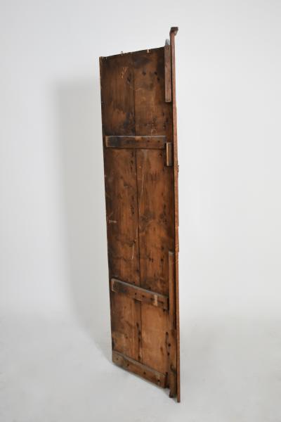 Arts and Crafts oak corner cabinet 1900s 