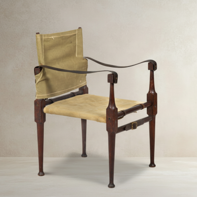 Authentic British Roorkhee Campaign Chair in Canvas