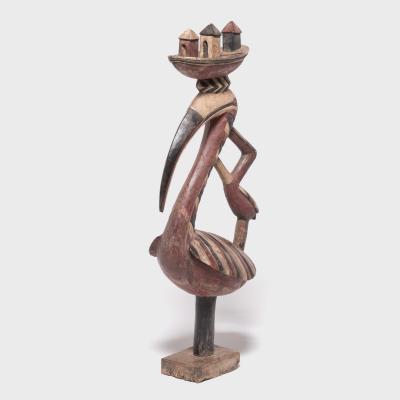 Baga a Bamp Bird Headdress with Canoe