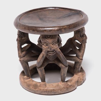 Bamileke Figurative Stool