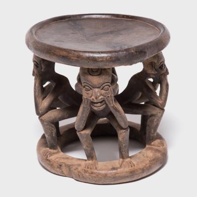 Bamileke Figurative Stool