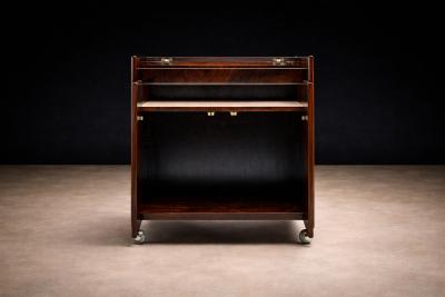 Bar Cart in Brazilian Rosewood Jacarand by Sergio Rodrigues Brazil 1960s