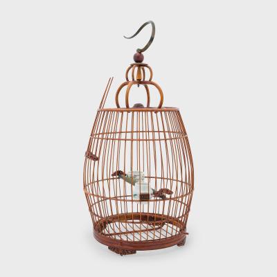 Barrel Form Bamboo Birdcage