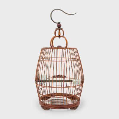 Barrel Form Bamboo Birdcage