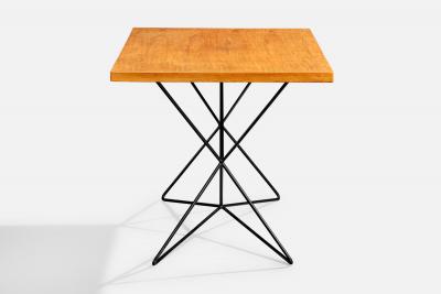 Bengt Johan Gullberg Console Table with Metal and Teak Sweden 1950s