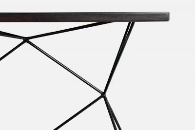 Bengt Johan Gullberg Console Table with Metal and Wood Sweden 1950s