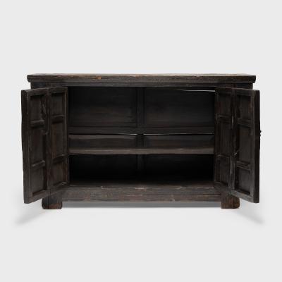 Black Lacquer Four Flowers Coffer