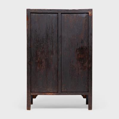 Black Lacquer Square Corner Cabinet