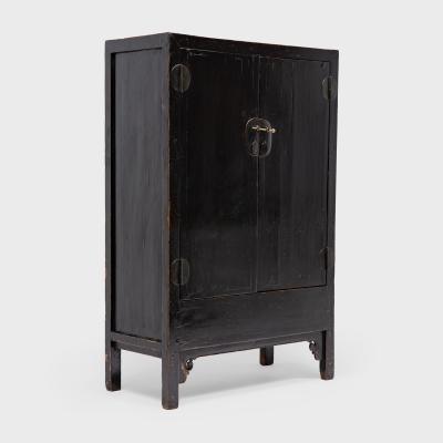 Black Lacquer Square Corner Cabinet