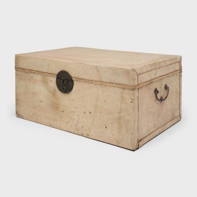 Blonde Hide Storage Trunk