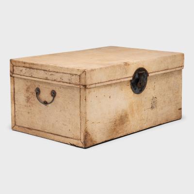 Blonde Hide Storage Trunk