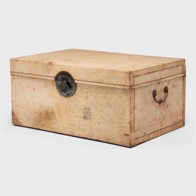 Blonde Hide Storage Trunk