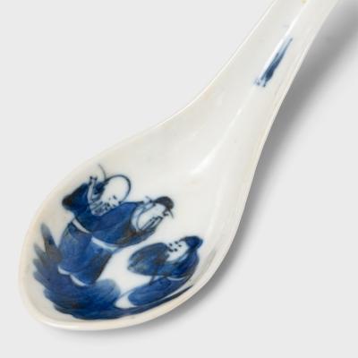 Blue and White Porcelain Spoon