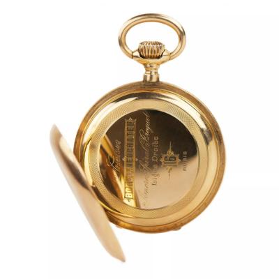 Borel Pocket Watch Neuchatel 14k Gold Switzerland