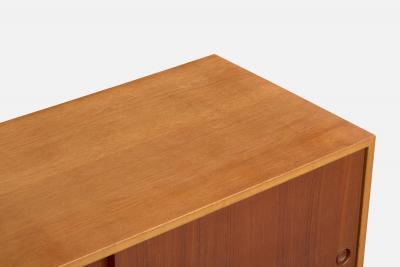 Borge Mogensen Cabinet with Oak Teak and Steel Sweden 1950s