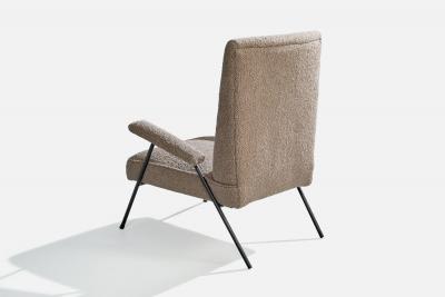 Brazilian Designer Lounge Chairs with Iron and Fabric Brazil 1950s