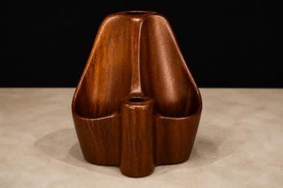 Brazilian Modern Pipe Holder in Rosewood Jean Gillon 1960s