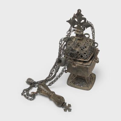Bronze Hanging Coptic Censer