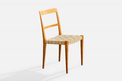 Bruno Mathsson Dining Room Chairs with Birch and Webbing Sweden 1965
