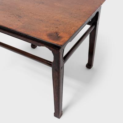 Burl Top Square Table