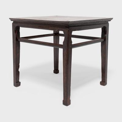 Burl Top Square Table