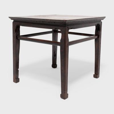 Burl Top Square Table