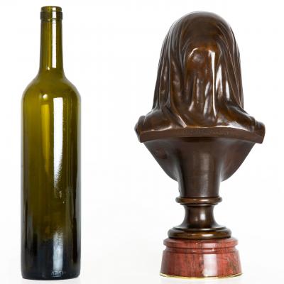 Bust of a Young Woman 1864 Eugene Aizelin