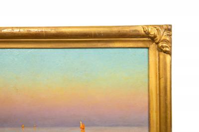 CHARLES ADELIN MOREL DE TANGUY Sailing at Sunset Adelin Morel de Tanguy