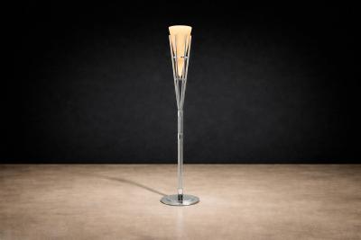 Candle Floor Lamp in Chrome Unknown 1960s Lot 93