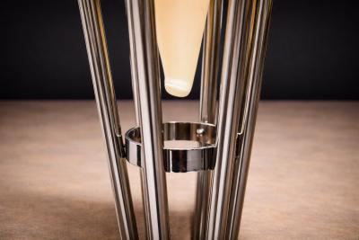Candle Floor Lamp in Chrome Unknown 1960s Lot 93