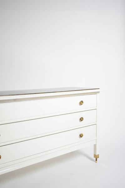 Carlo de Carli white lacquered chest of drawers 1960s 