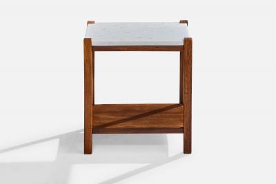 Celina Decoracoes Side Tables with Wood and Marble Brazil 1960s