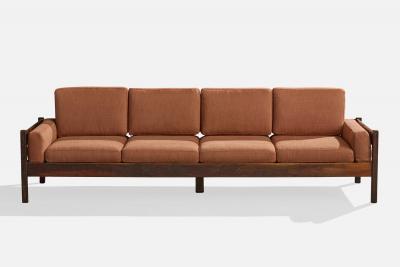 Celina Decoracoes Sofa with Fabric and Wood Brazil 1960s