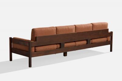 Celina Decoracoes Sofa with Fabric and Wood Brazil 1960s