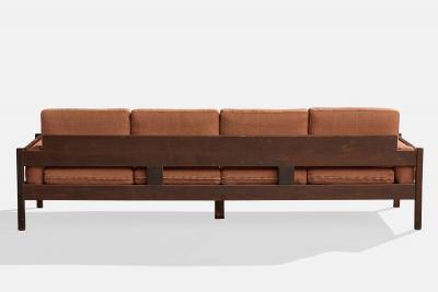 Celina Decoracoes Sofa with Fabric and Wood Brazil 1960s