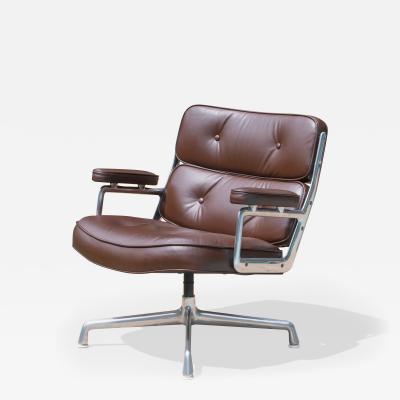 Charles Ray Eames Eames Time Life Lobby Chair in Leather by Charles Ray Eames for Herman Miller